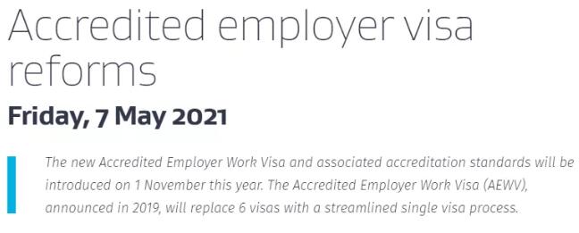 新西兰移民局召开网络会议正式宣布工作签证改革实施！众多签证受到影响！
