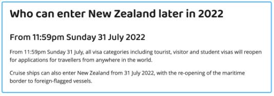 好消息!新西兰边境全面开放!旅签学签已恢复!