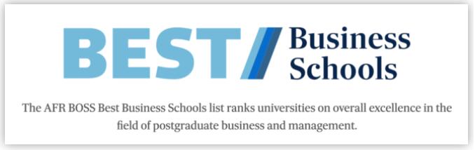 2022AFR BOSS全澳最佳商学院排名发布：迪肯大学喜提全澳第五！