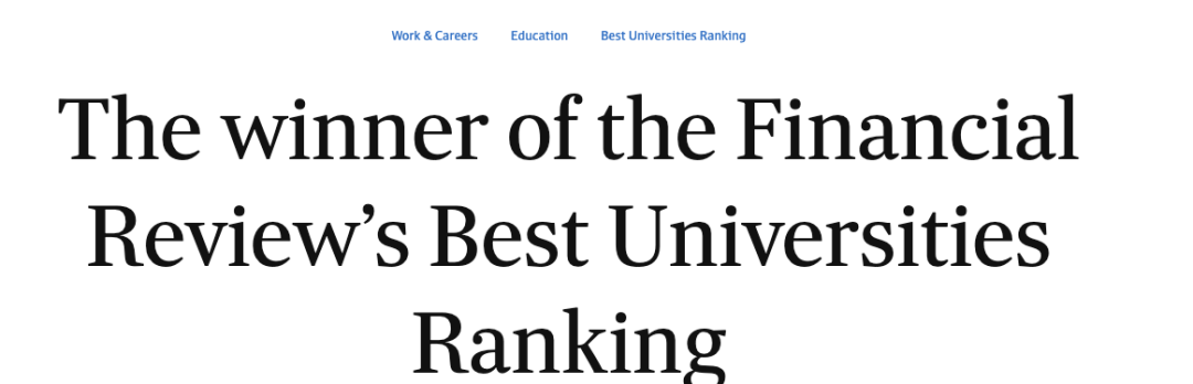澳洲本土大学排名出炉！昆士兰大学位居榜首，墨大只排第七！