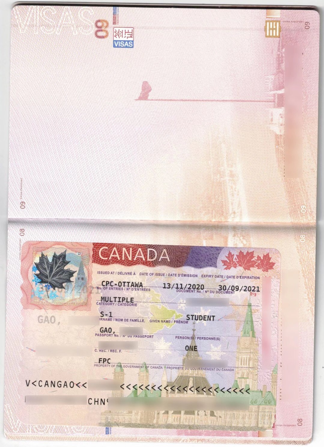 加拿大签证