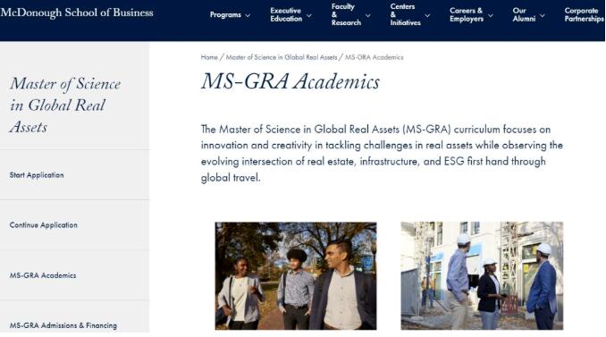 乔治城大学新开全球实物资产硕士，不限背景，无需GMAT/GRE！