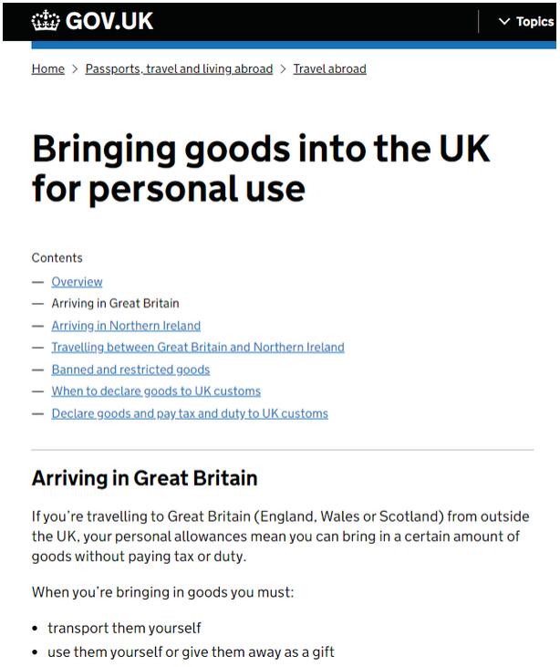 即将赴英国留学？快来了解英国政府对于行李物品的规定！