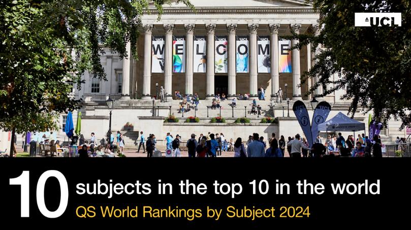 2024年QS学科排名发布，UCL延续辉煌两个专业世界第一！