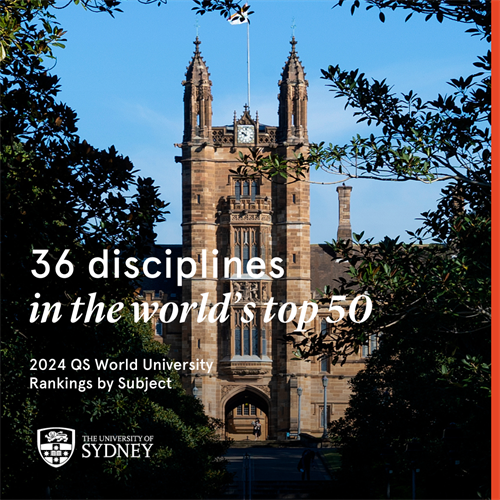 2024 QS世界大学学科排名：悉尼大学强势挺进全球前十！